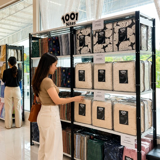 ผ้าห่มพรีเมียม 1001 Nites จัดแสดง